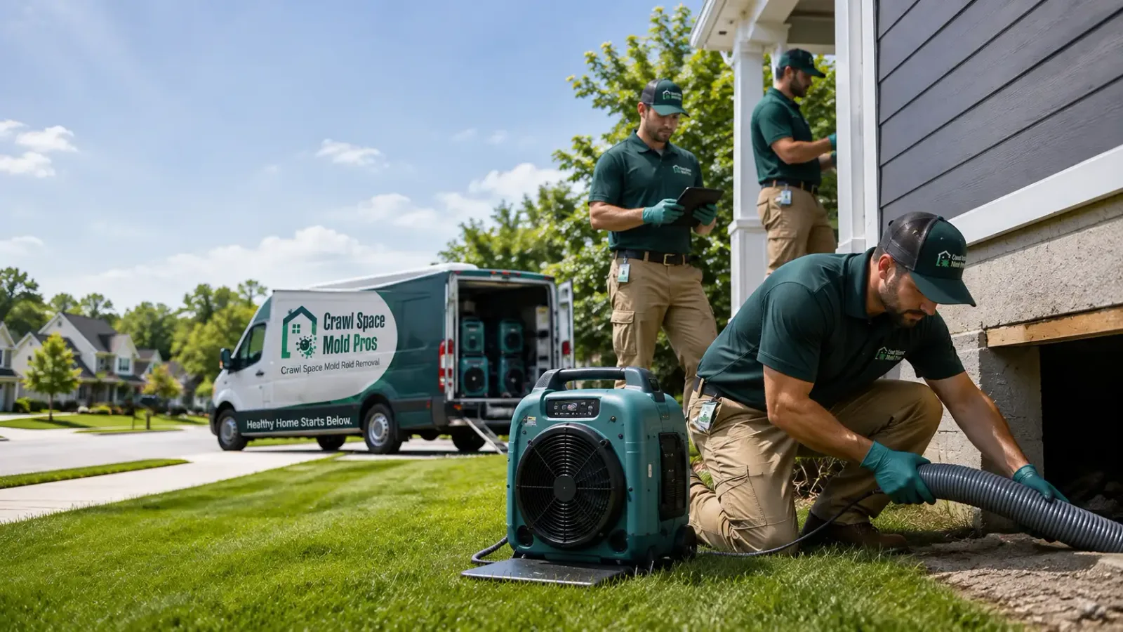 Crawl Space Mold Removal in Marshall, AK